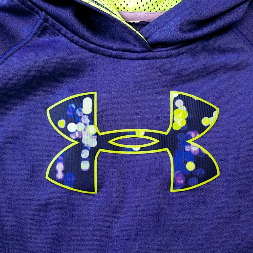 Under Armour Storm 1 Purple Blue Pullover Hoodie - Picture 3 of 4